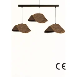 Riippuvalaisin Linento Lighting BK190 3-osainen musta/ruskea