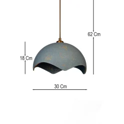Riippuvalaisin Linento Lighting BK204 sininen/kulta