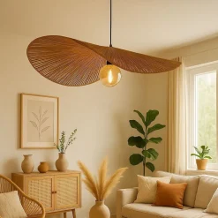 Riippuvalaisin Linento Lighting BRZ-340032, ø30cm, E27, max. 40W, IP20, bambu