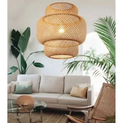 Riippuvalaisin Linento Lighting BRZ-340029, ø30cm, E27, max. 40W, IP20, bambu