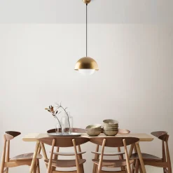 Riippuvalaisin Linento Lighting Camgoz, Ø30cm, kulta
