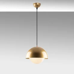 Riippuvalaisin Linento Lighting Camgoz, Ø30cm, kulta