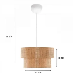 Riippuvalaisin Linento Lighting 242123, Ø35.5cm, beige/valkoinen