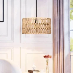 Riippuvalaisin Linento Lighting 241903, ø30cm, E27, max. 40W, IP20, ruskea