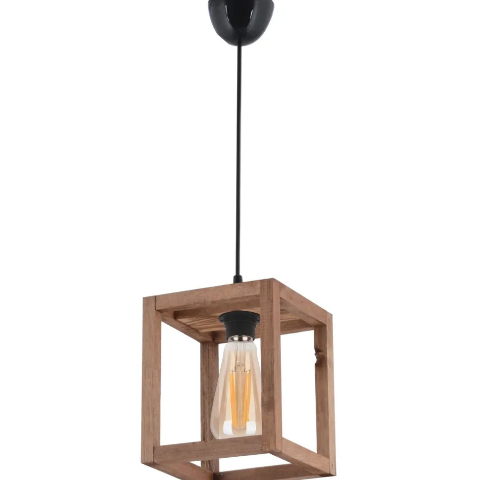 Riippuvalaisin Linento Lighting Cube, E27, max. 40W, ruskea