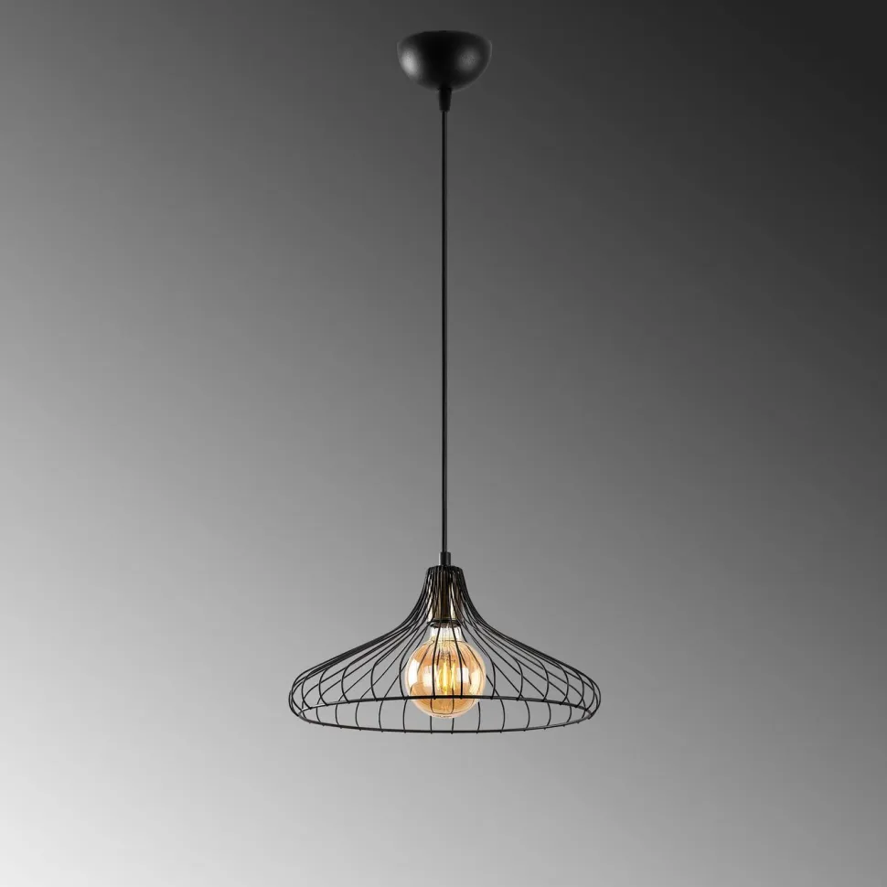 Riippuvalaisin Linento Lighting Depay, Ø36cm, säädettävä korkeus, kulta