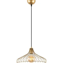 Riippuvalaisin Linento Lighting Depay, Ø36cm, säädettävä korkeus, kulta