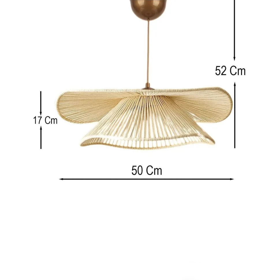 Riippuvalaisin Linento Lighting Duvela, ø50cm, E27, max. 40W, IP20, kerma