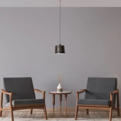 Riippuvalaisin Linento Lighting DUZ-195RETRO-1, Ø20cm, tummanruskea