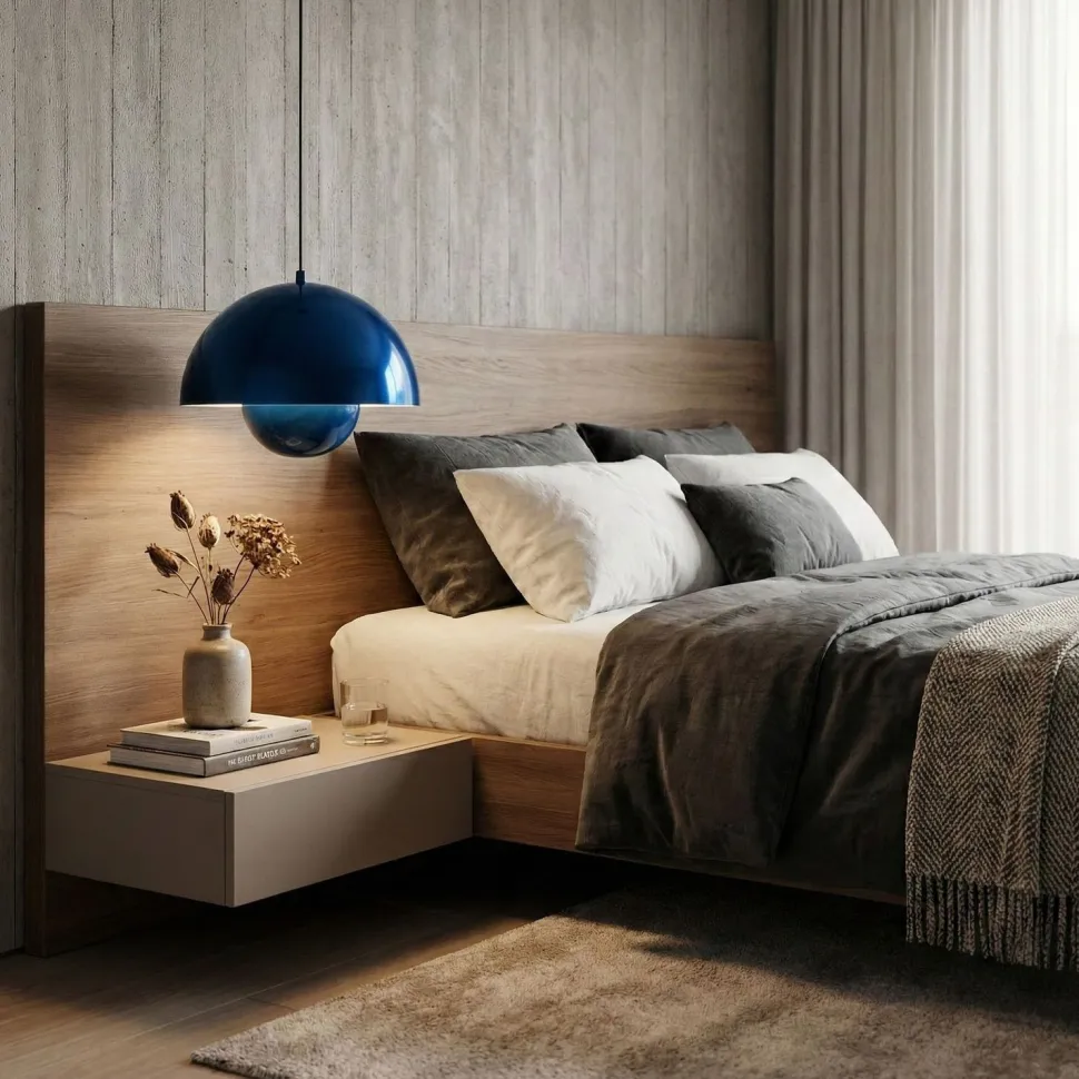 Riippuvalaisin Linento Lighting Eylul Ø30cm laivastonsininen