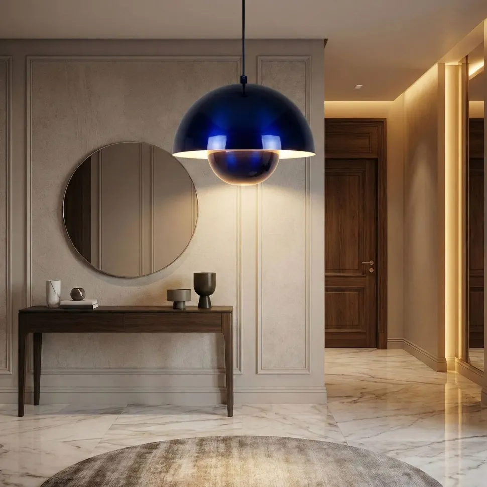 Riippuvalaisin Linento Lighting Eylul Ø30cm laivastonsininen