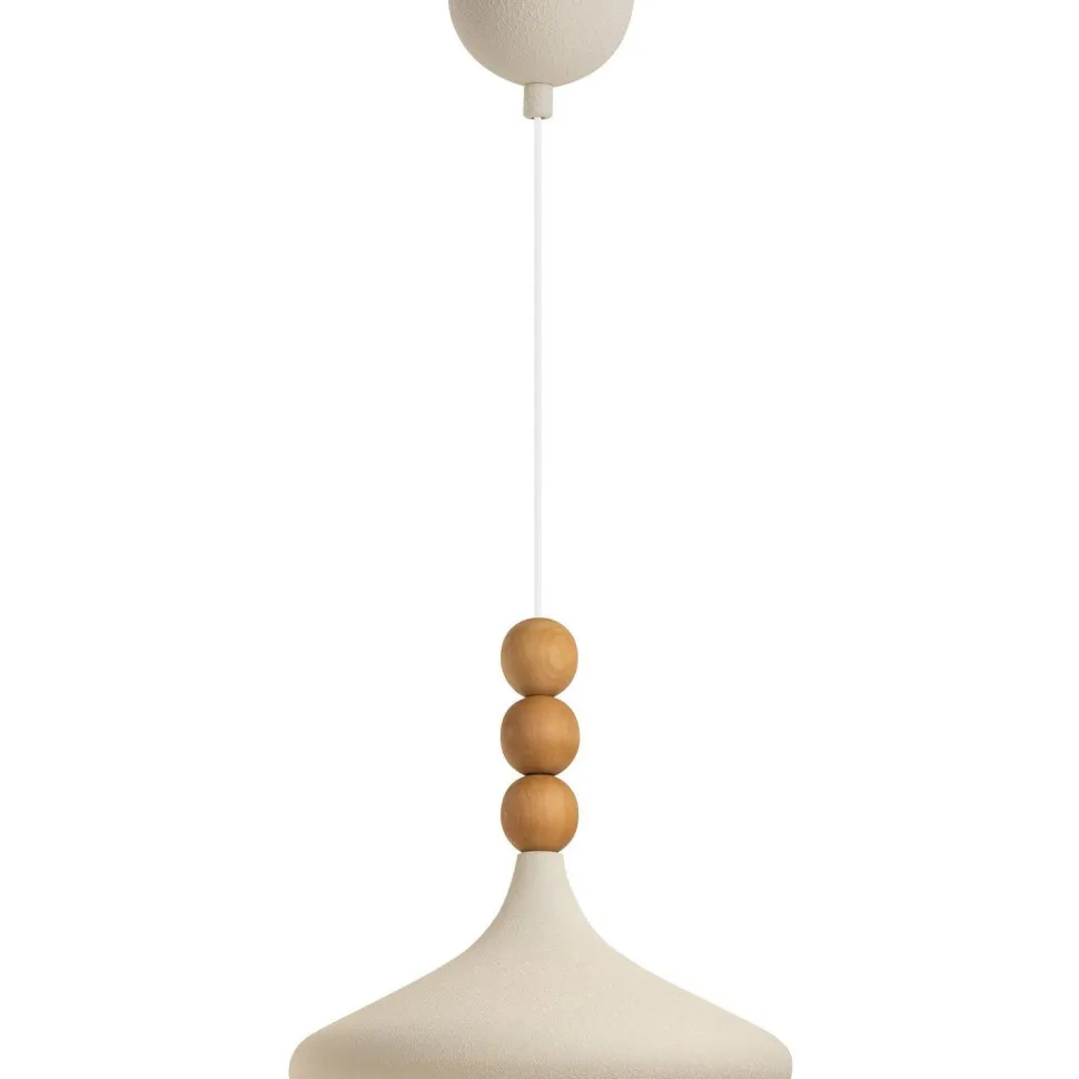 Riippuvalaisin Linento Lighting Eysan Ø35cm valkoinen/tammi