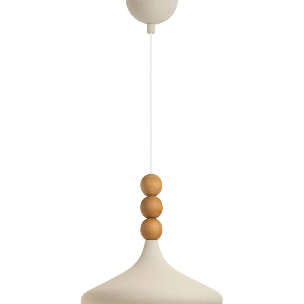 Riippuvalaisin Linento Lighting Eysan Ø35cm valkoinen/tammi