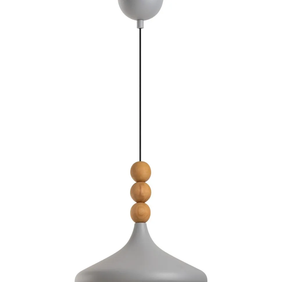Riippuvalaisin Linento Lighting Eysan Ø35cm valkoinen/tammi