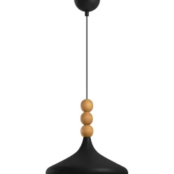 Riippuvalaisin Linento Lighting Eysan Ø35cm valkoinen/tammi