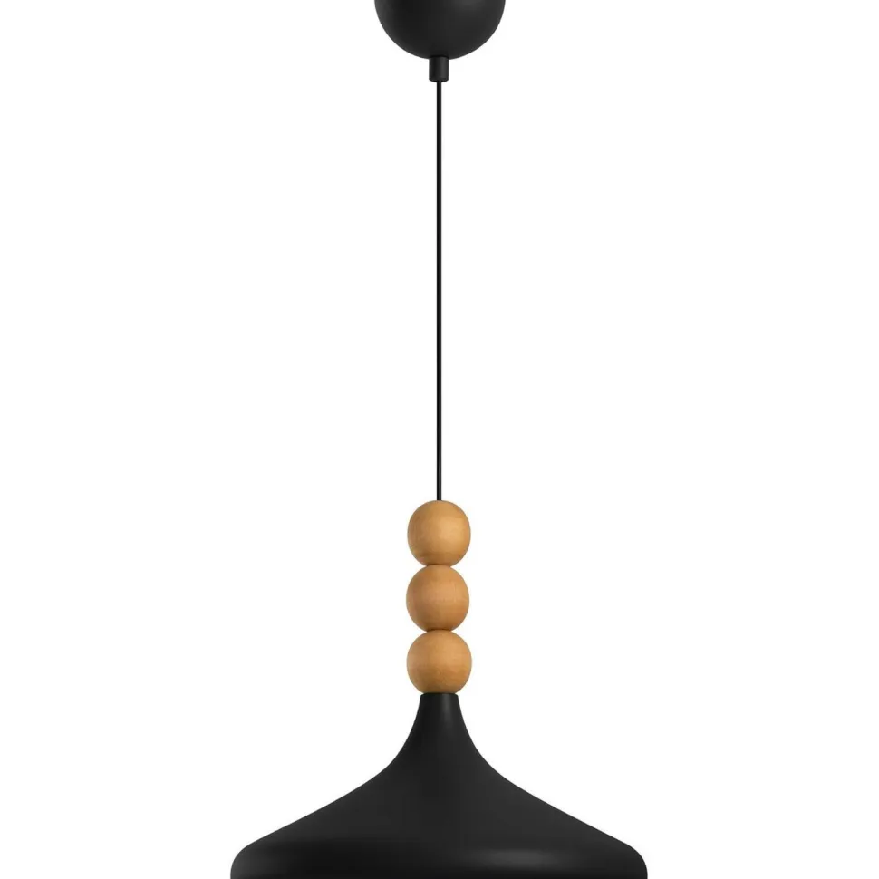 Riippuvalaisin Linento Lighting Eysan Ø35cm valkoinen/tammi