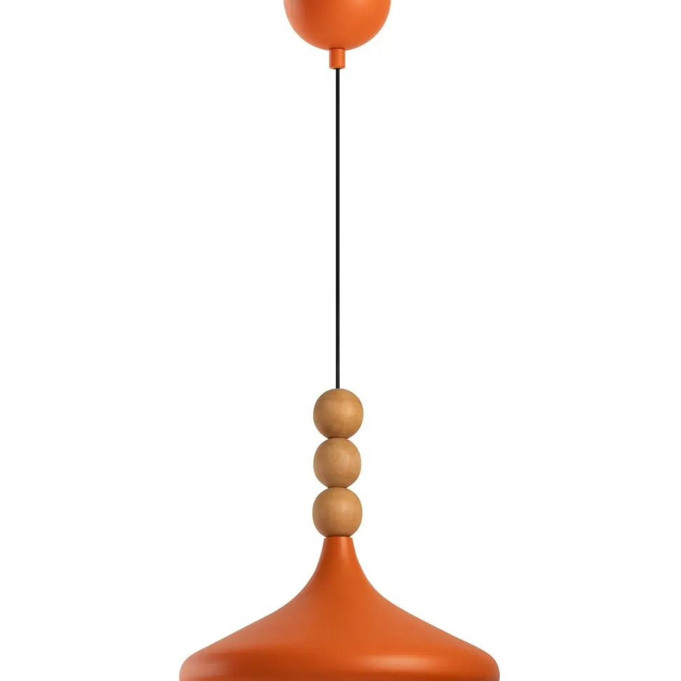 Riippuvalaisin Linento Lighting Eysan Ø35cm valkoinen/tammi