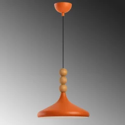 Riippuvalaisin Linento Lighting Eysan Ø35cm valkoinen/tammi