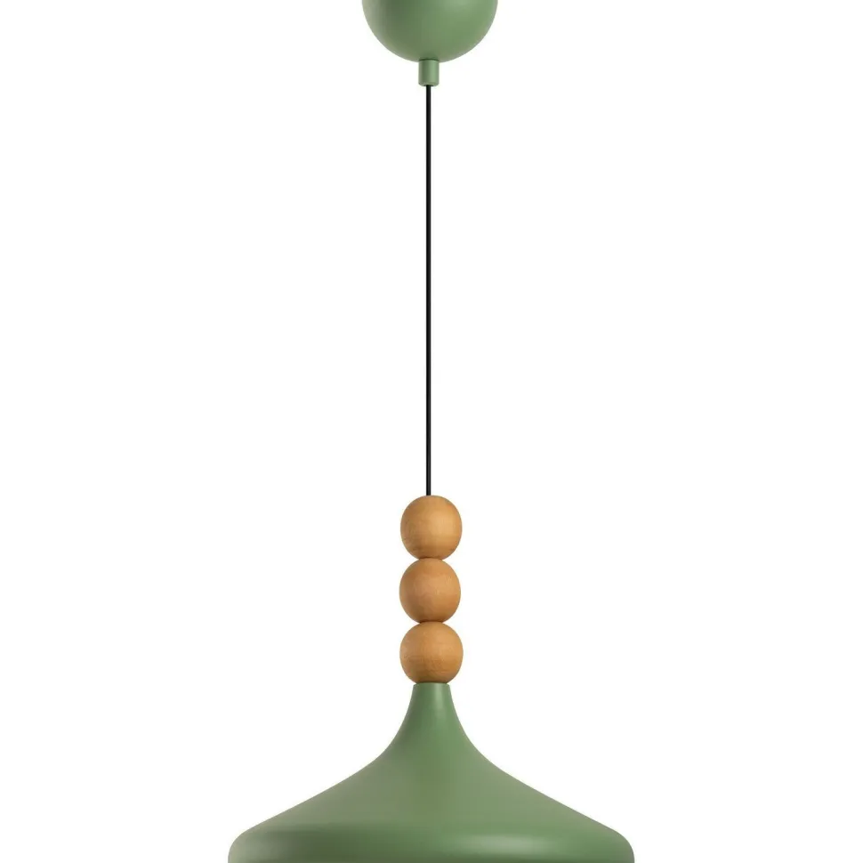 Riippuvalaisin Linento Lighting Eysan Ø35cm valkoinen/tammi