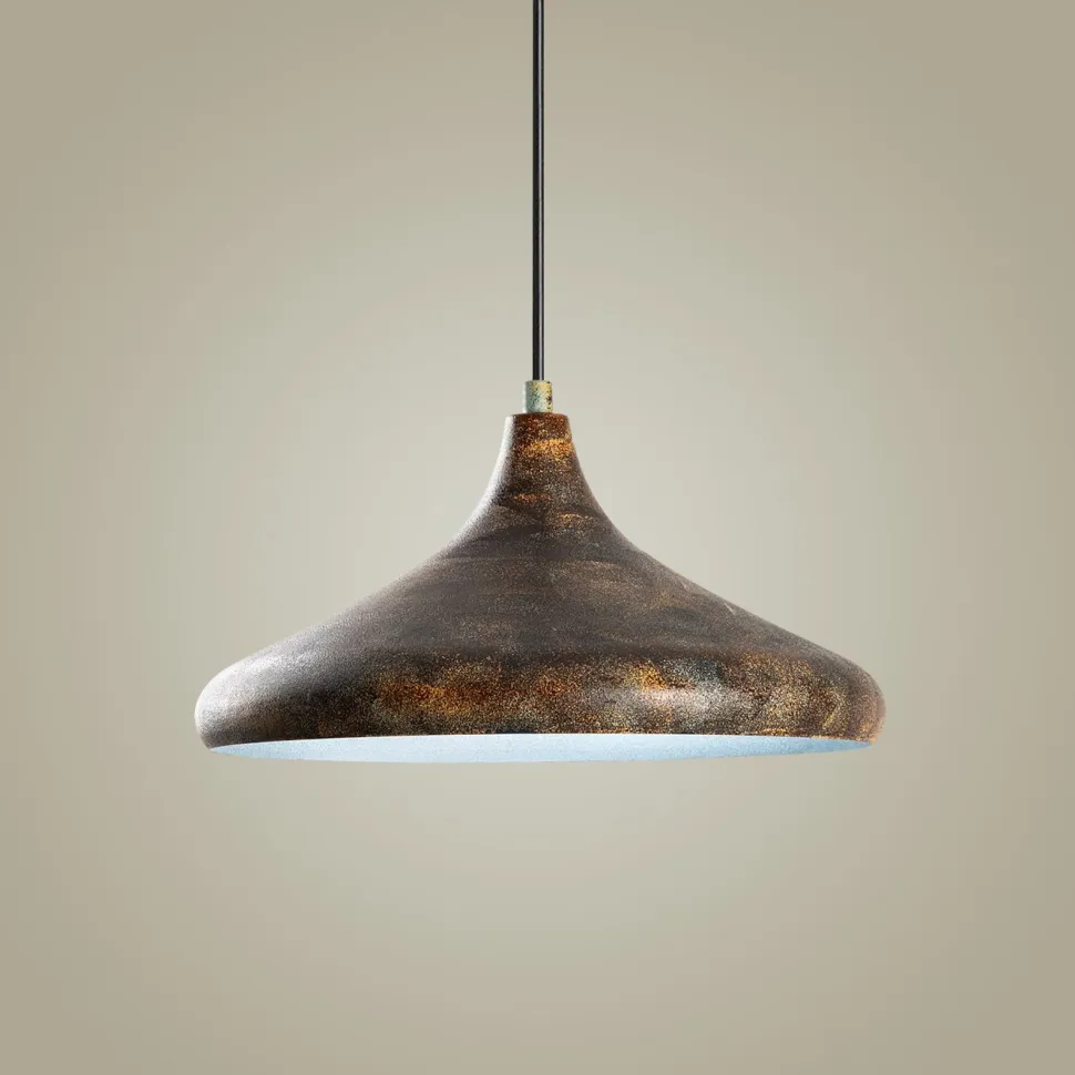Riippuvalaisin Linento Lighting EYSAN-207-RETRO, Ø35cm, tummanruskea