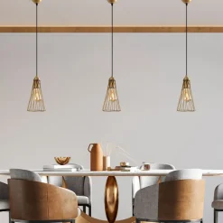 Riippuvalaisin Linento Lighting Gridus, Ø14cm, kulta