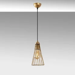 Riippuvalaisin Linento Lighting Gridus, Ø14cm, kulta
