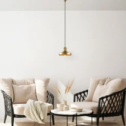 Riippuvalaisin Linento Lighting Gullu, Ø22cm, kulta