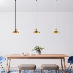 Riippuvalaisin Linento Lighting Gullu, Ø22cm, kulta