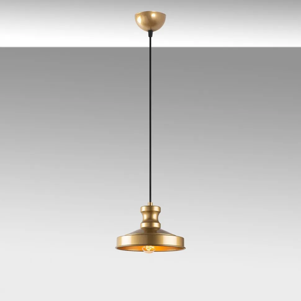 Riippuvalaisin Linento Lighting Gullu, Ø22cm, kulta