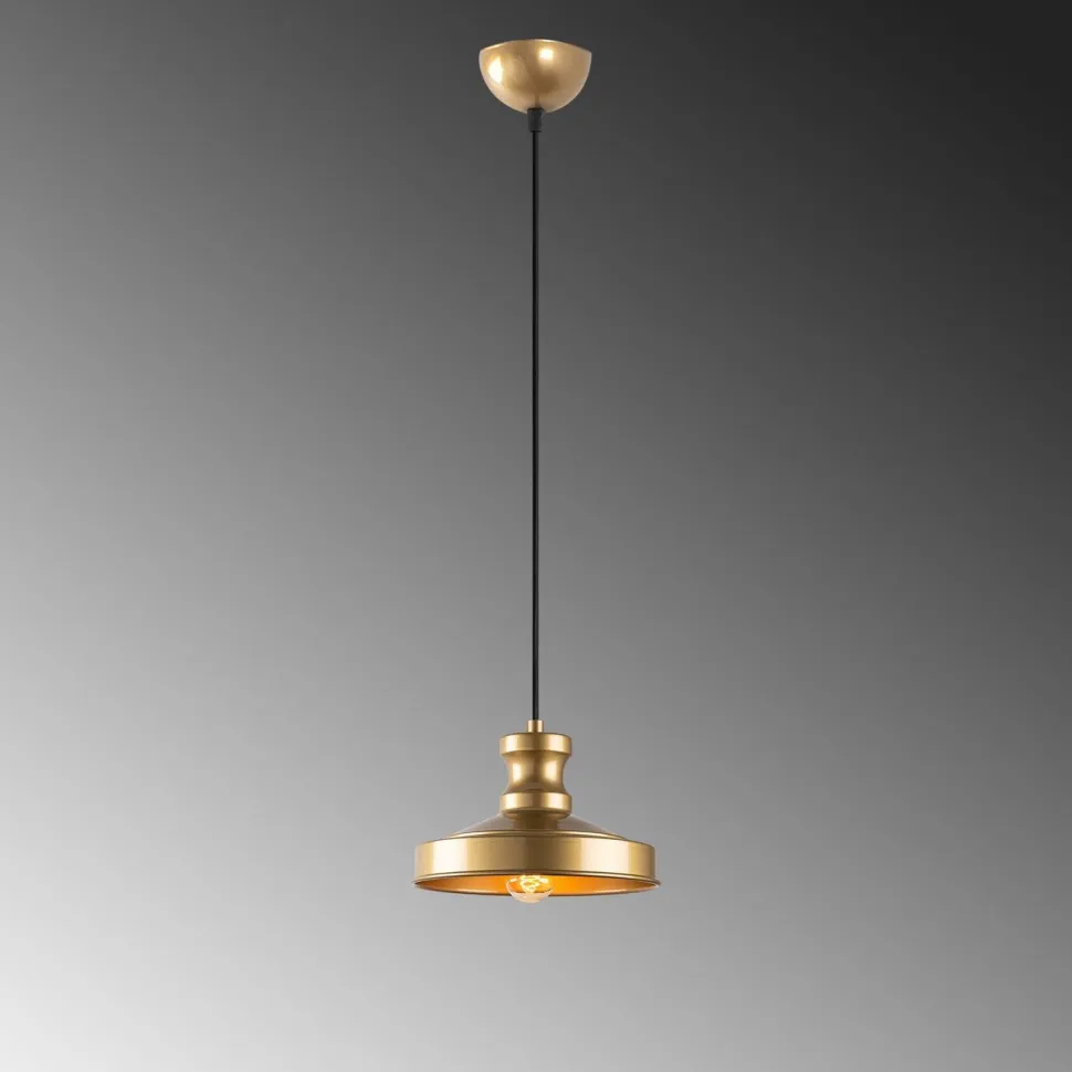 Riippuvalaisin Linento Lighting Gullu, Ø22cm, kulta