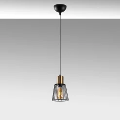 Riippuvalaisin Linento Lighting Kemtel, Ø16cm, E27, musta