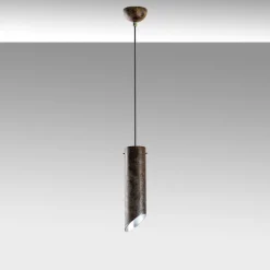 Riippuvalaisin Linento Lighting KESIKBORU-MR-976-RETRO, Ø8cm, tummanruskea
