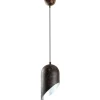 Riippuvalaisin Linento Lighting KESIK-6161-RETRO, Ø14cm, tummanruskea