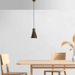 Riippuvalaisin Linento Lighting KONIKKEM-6362-RETRO, Ø14cm, tummanruskea