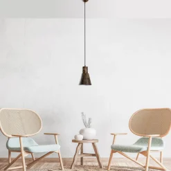 Riippuvalaisin Linento Lighting KONIKKEM-6362-RETRO, Ø14cm, tummanruskea