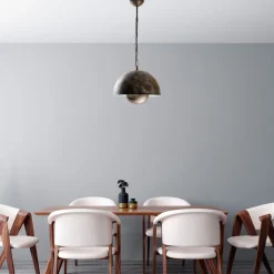 Riippuvalaisin Linento Lighting KURE-30-15-NUS-2676-RETRO, Ø30cm, tummanruskea