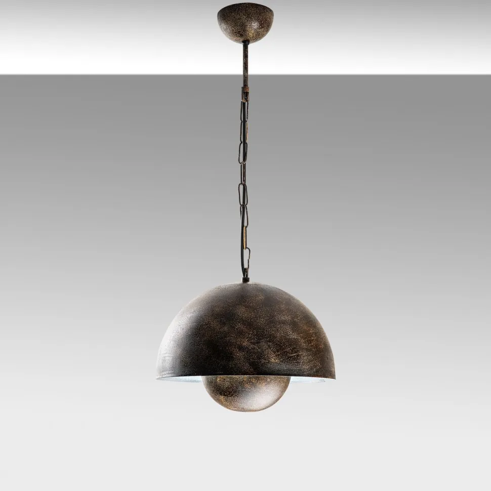 Riippuvalaisin Linento Lighting KURE-30-15-NUS-2676-RETRO, Ø30cm, tummanruskea