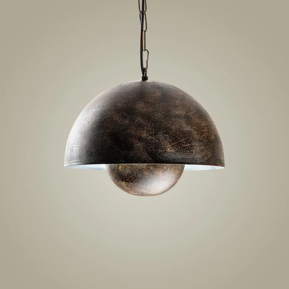 Riippuvalaisin Linento Lighting KURE-30-15-NUS-2676-RETRO, Ø30cm, tummanruskea