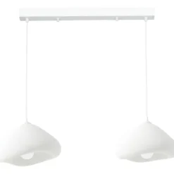 Riippuvalaisin Linento Lighting Lora 30-2-C-Luna, 2-osainen, valkoinen
