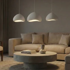Riippuvalaisin Linento Lighting Lora Set-C-Luna, 3-osainen, valkoinen
