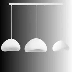 Riippuvalaisin Linento Lighting Lora Set-C-Luna, 3-osainen, valkoinen