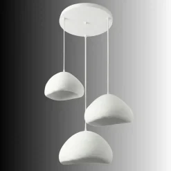 Riippuvalaisin Linento Lighting Lora Set-T-Luna, 3-osainen, valkoinen