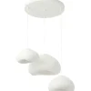 Riippuvalaisin Linento Lighting Lora Set-T-Nua, 3-osainen, valkoinen