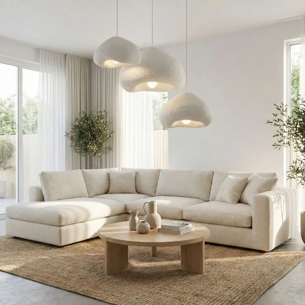 Riippuvalaisin Linento Lighting Lora Set-T-Nua, 3-osainen, valkoinen