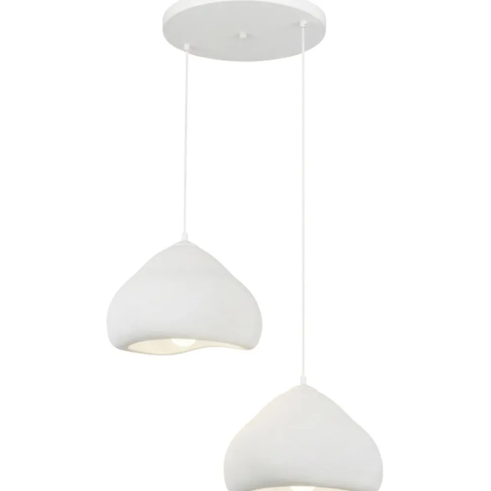 Riippuvalaisin Linento Lighting Lora 30-2-T-Luna, 2-osainen, valkoinen