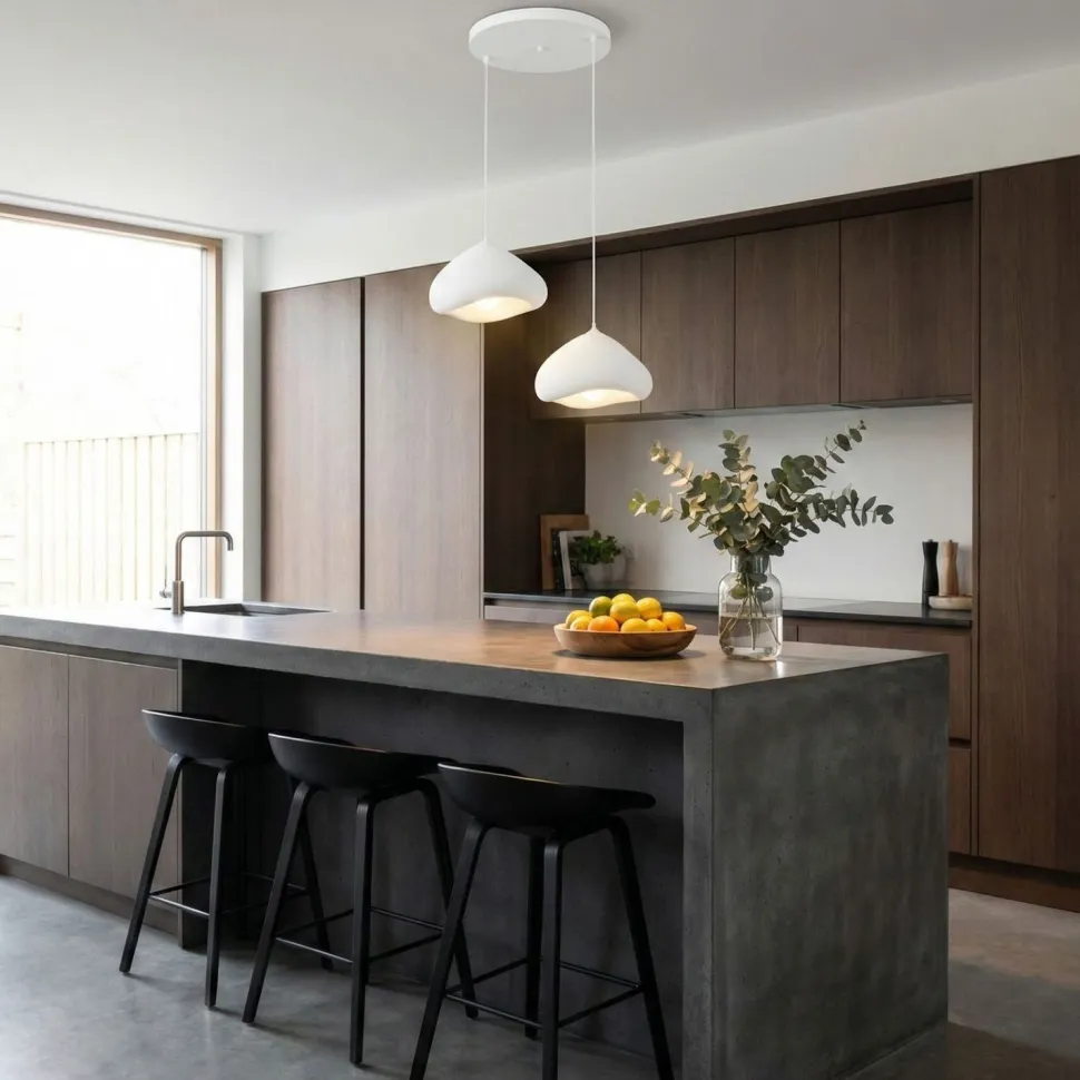 Riippuvalaisin Linento Lighting Lora 30-2-T-Luna, 2-osainen, valkoinen