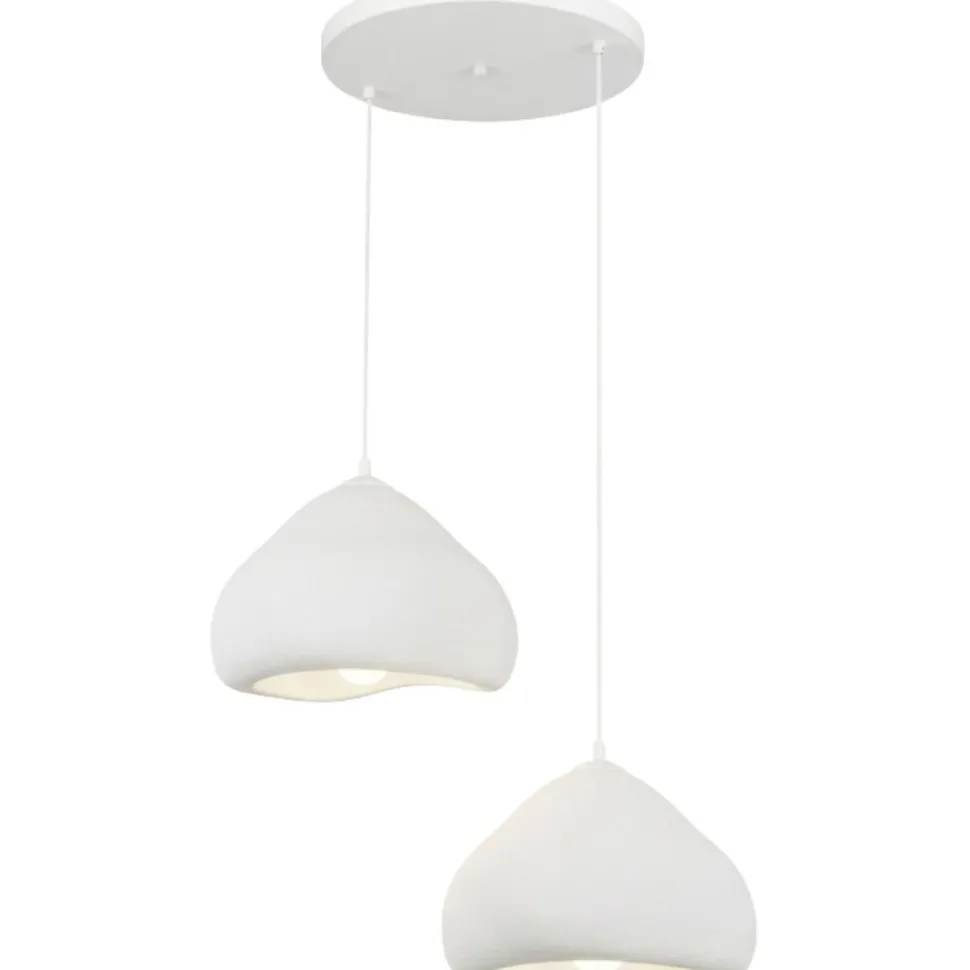 Riippuvalaisin Linento Lighting Lora 30-2-T-Luna, 2-osainen, valkoinen