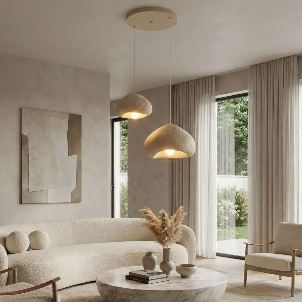 Riippuvalaisin Linento Lighting Lora 30-40-2-T-Nua-1001, 2-osainen, beige