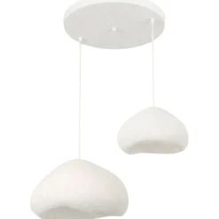 Riippuvalaisin Linento Lighting Lora 40-50-T-Nua, 2-osainen, valkoinen