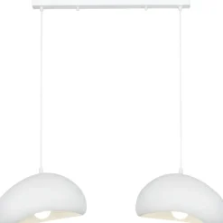 Riippuvalaisin Linento Lighting Loval 30-2-C-Luna, 2-osainen, valkoinen